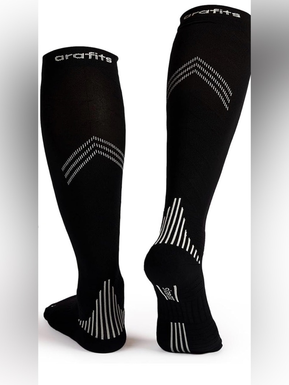 Unisex Performance Compression Socks w/reflective strips  (Set of 3) L/XL. NWT